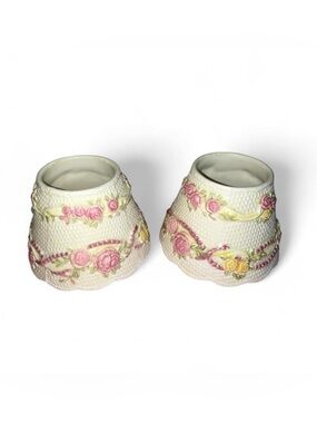 Vintage Yankee Candle Lace and Pearls Candle Shades